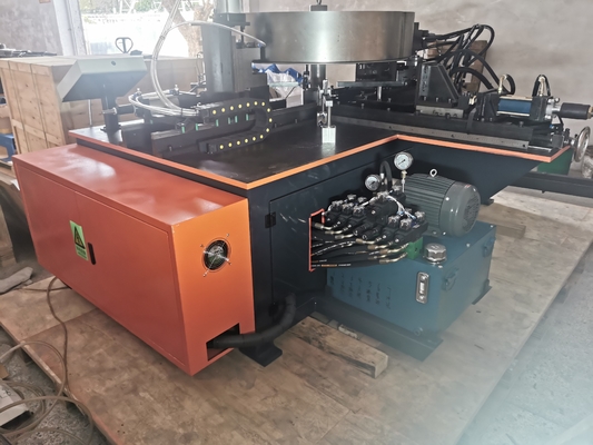Otomatik Hidrolik Blower Aksyal fanlar için kabuğu Flange Yapma Makinesi