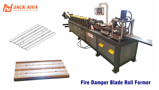 HVAC VCD Damper Çerçevesi ve Aerofoil Kanatlı Rulo Şekillendirme Makinesi | Yangın Damperi Üretim Hattı