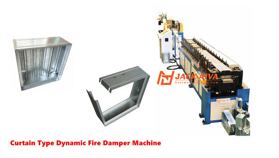 Perde Yangın Damper Makinası | Perde Tipi Yangın Damperi Üretimi