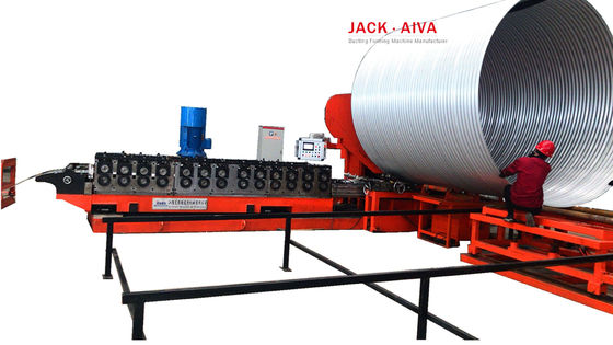 800mm 6000mm Oluklu Menfez Spiral Boru Makinası